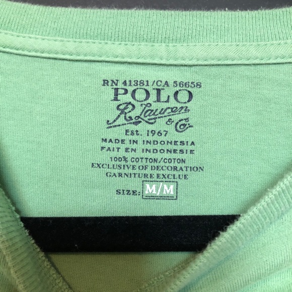 Polo Long Sleeve Light Green Long Sleeve Crewneck - Picture 3 of 4